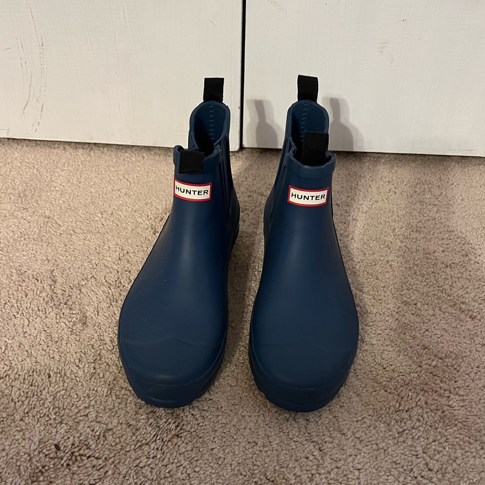 Blue Hunter rain boot, ankle boots